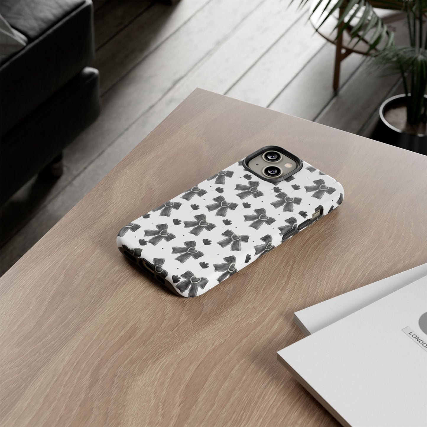 Midnight Bows Phone Case