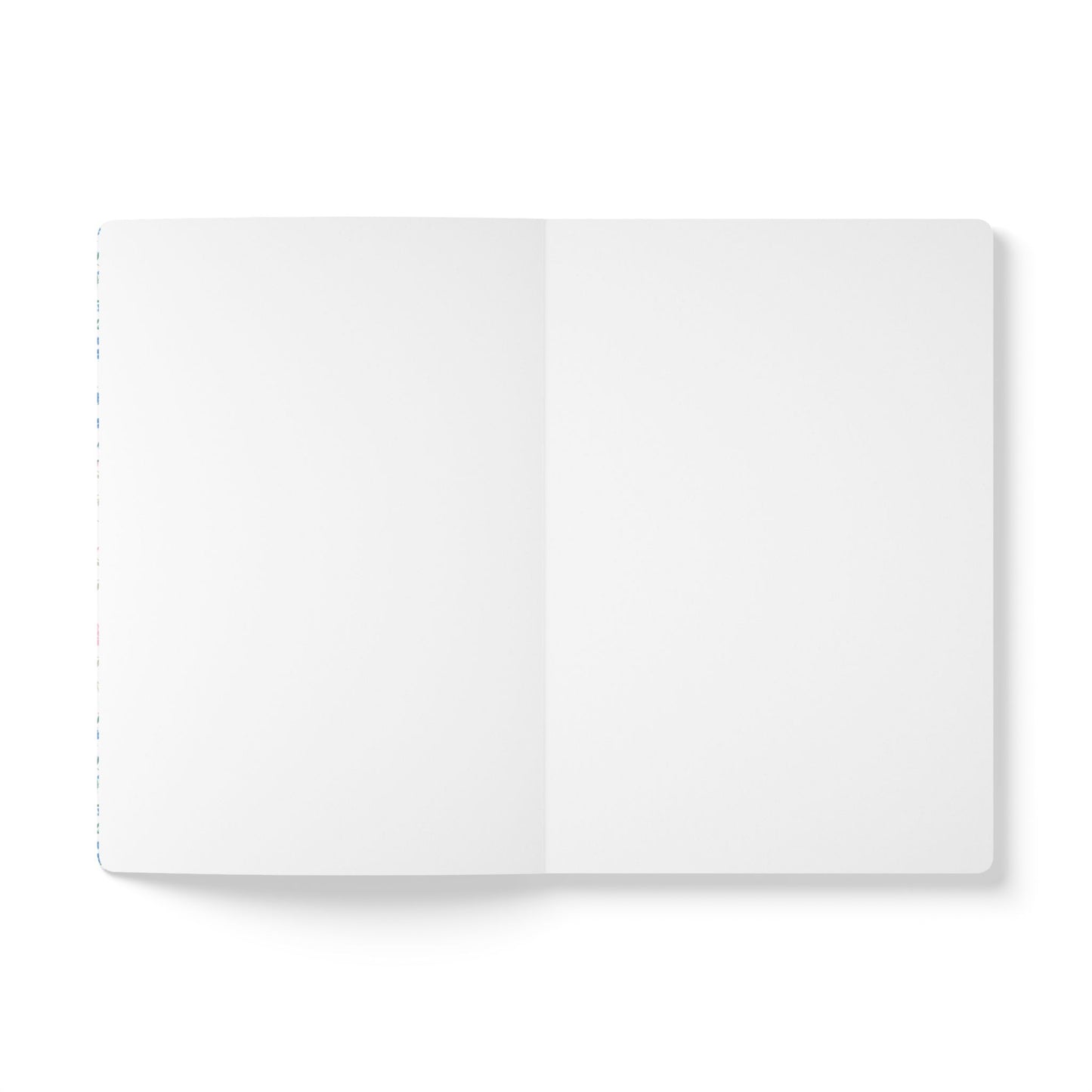 Pink & Blue Micro Floral Softcover Journal