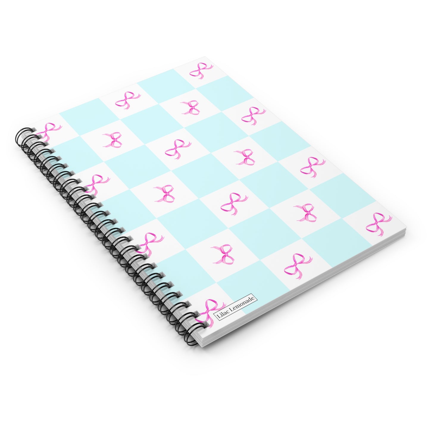 Checkerboard Bows Notebook