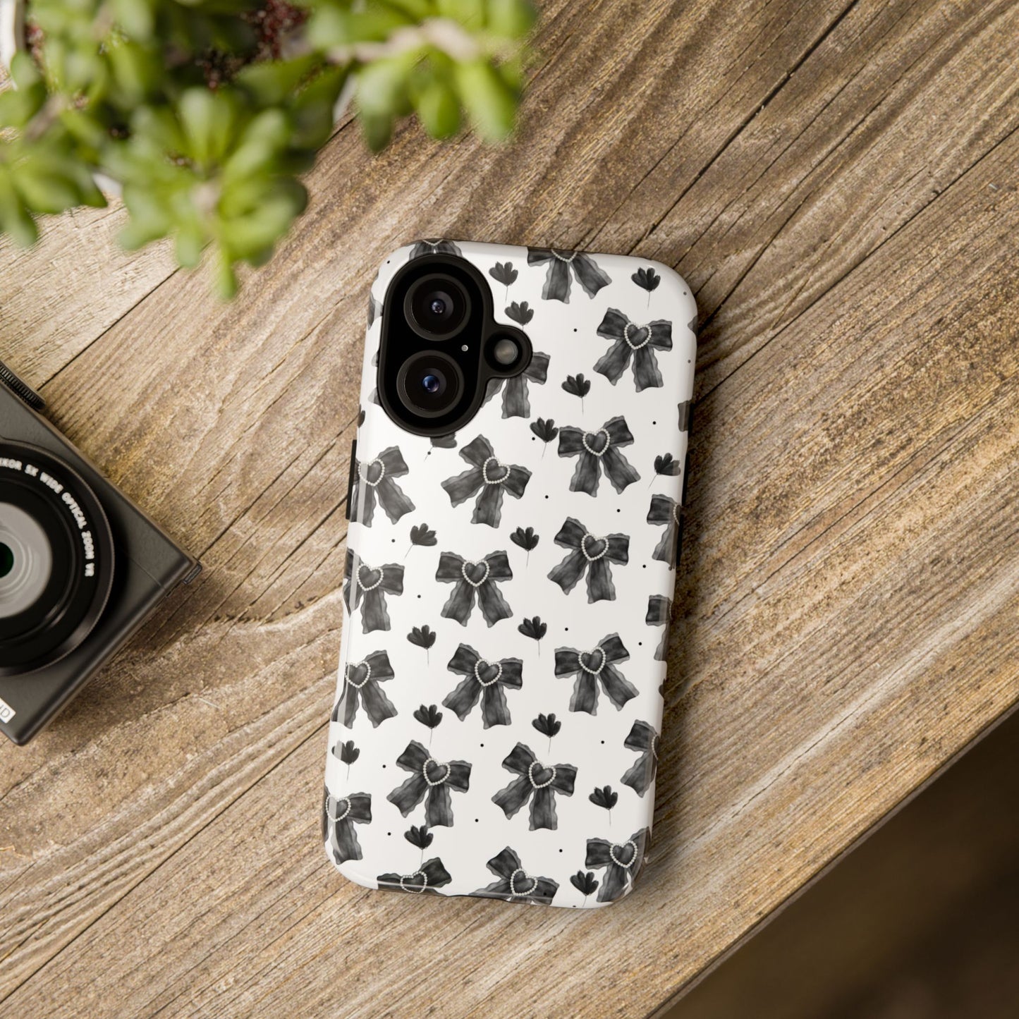 Midnight Bows Phone Case