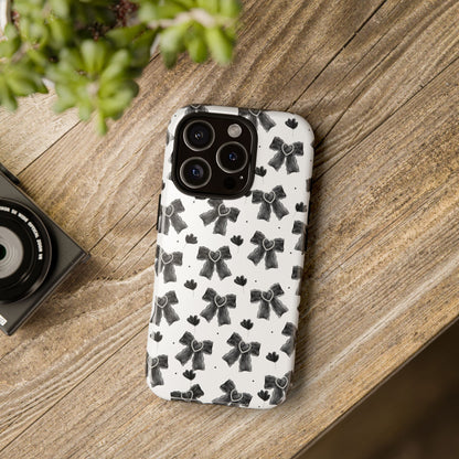 Midnight Bows Phone Case