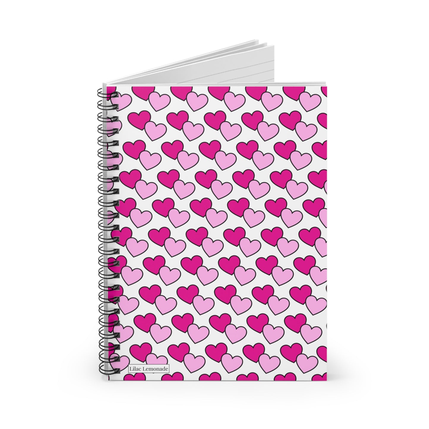 Bubble Hearts (Magenta) Notebook
