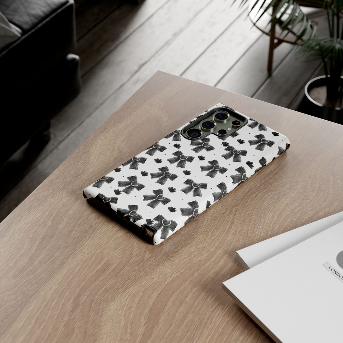 Midnight Bows Phone Case