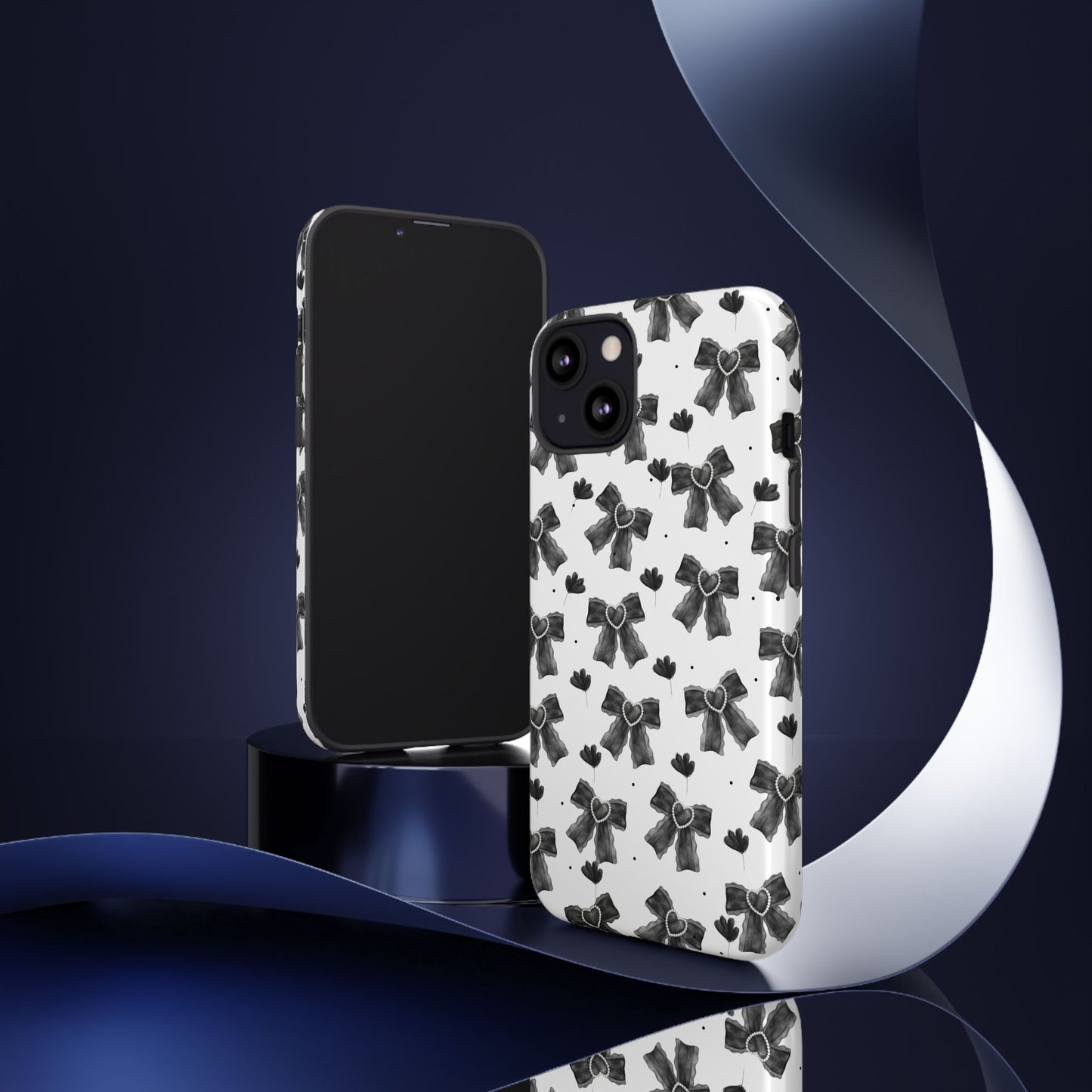 Midnight Bows Phone Case