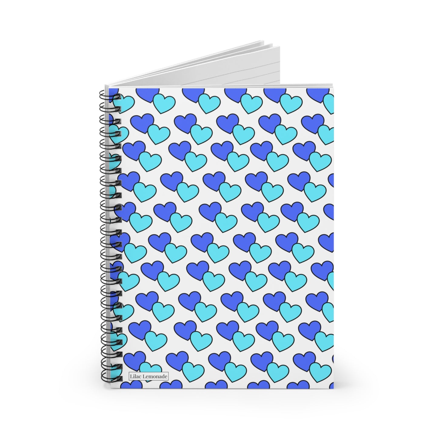 Bubble Hearts (Blue) Notebook