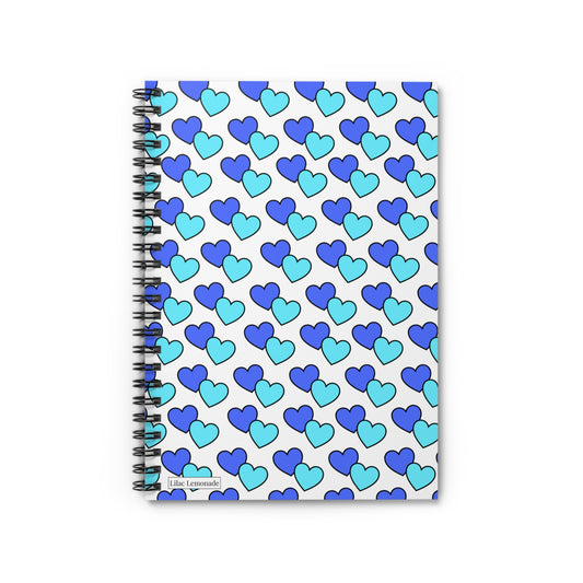 Bubble Hearts (Blue) Notebook