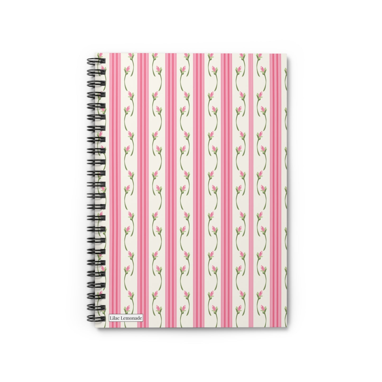 Pink Petal Pinstripe Notebook