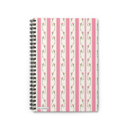 Pink Petal Pinstripe Notebook
