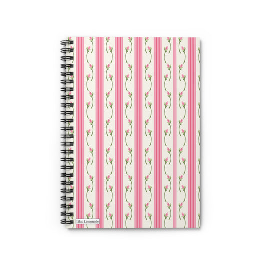 Pink Petal Pinstripe Notebook