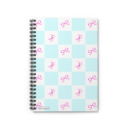 Checkerboard Bows Notebook