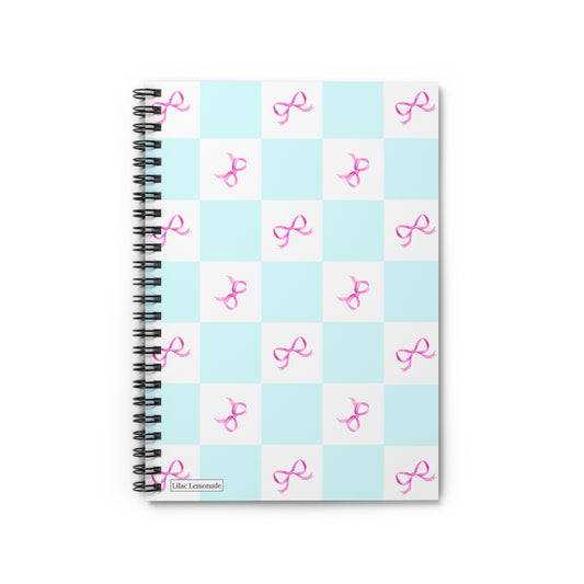 Checkerboard Bows Notebook