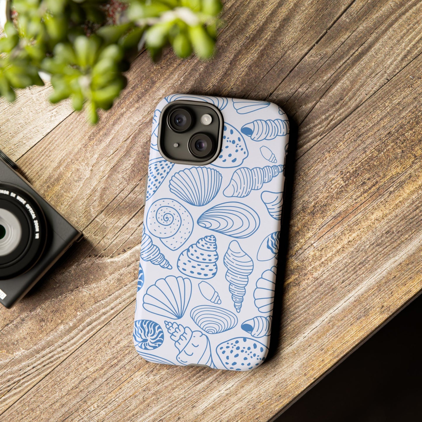 Coastal Blue Shells Phone Case
