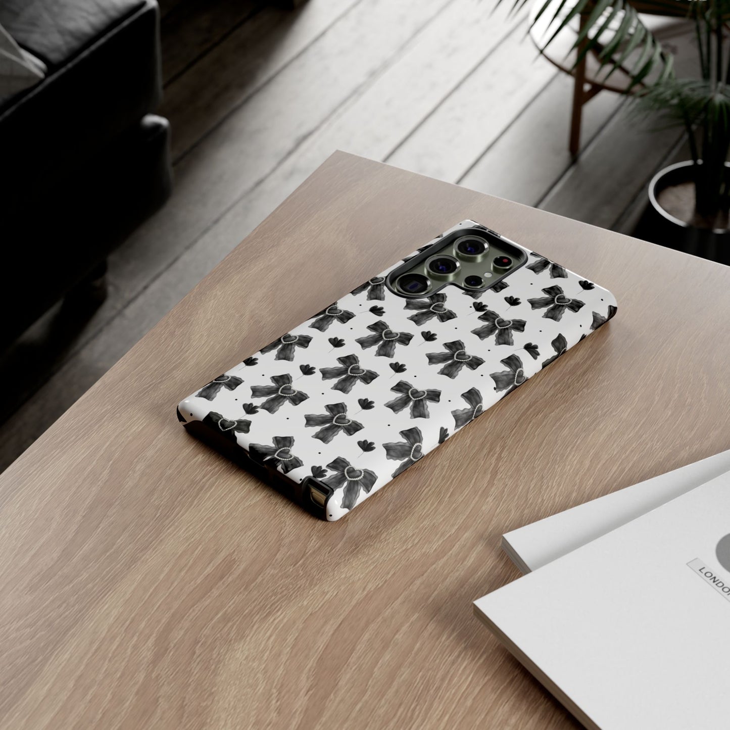 Midnight Bows Phone Case