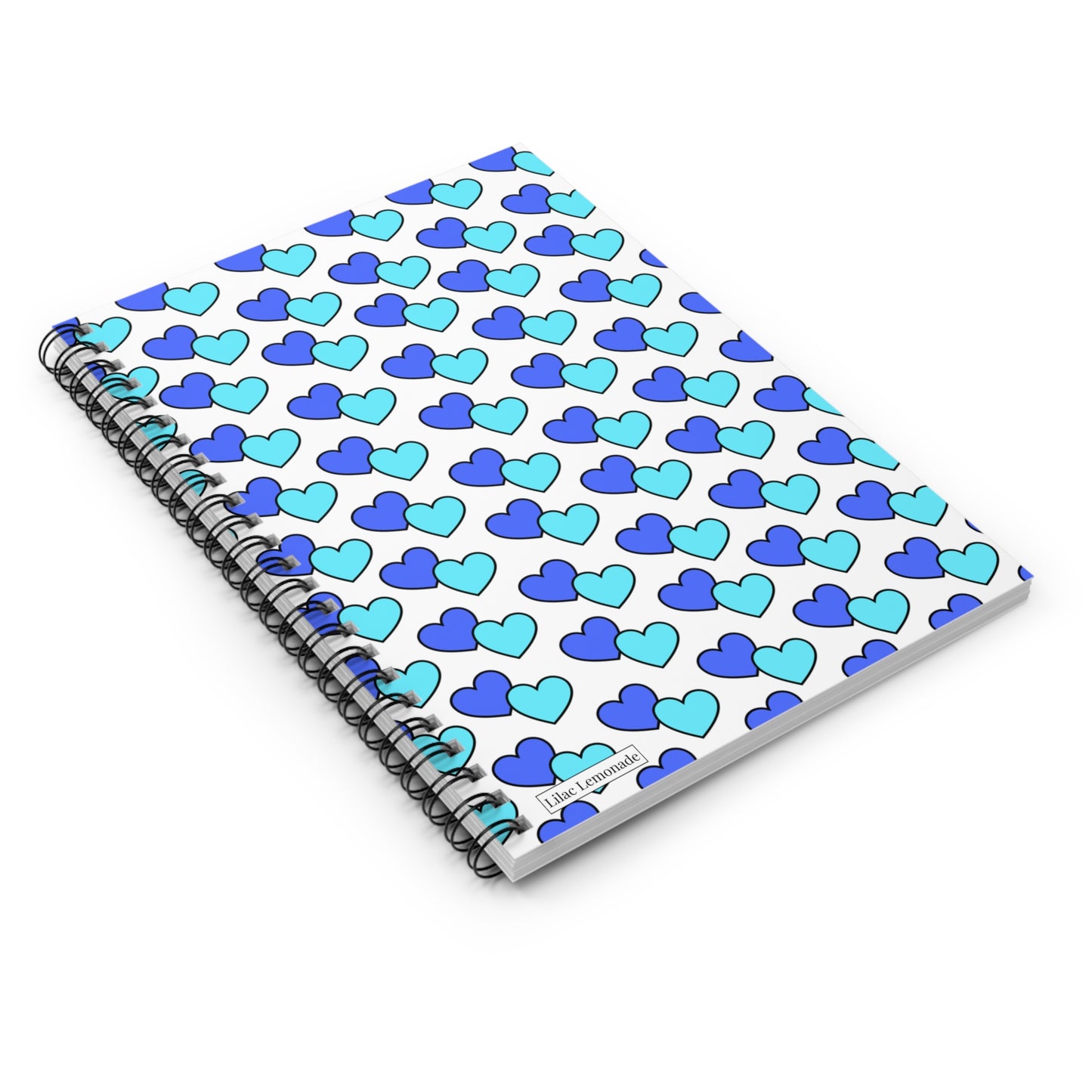 Bubble Hearts (Blue) Notebook
