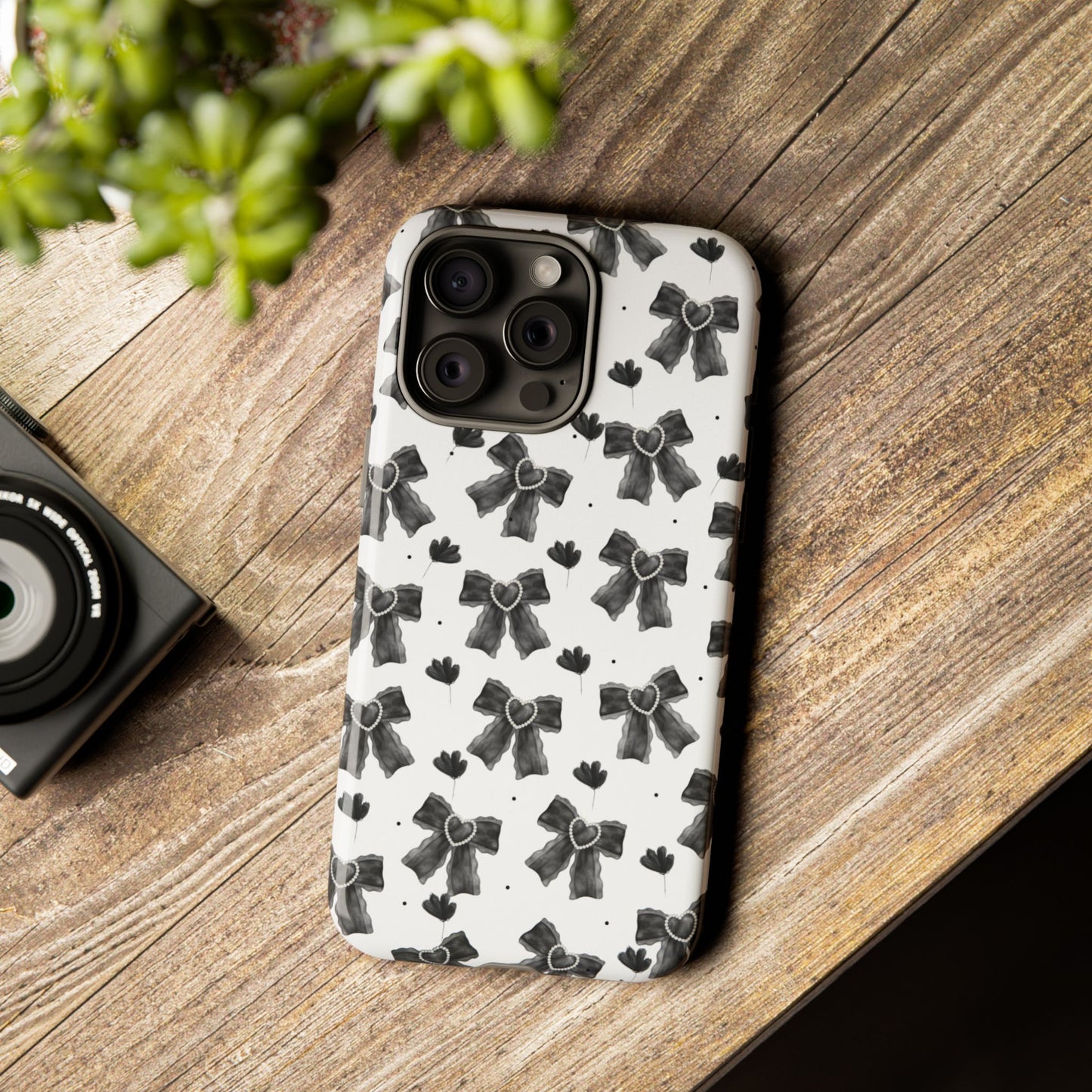 Midnight Bows Phone Case
