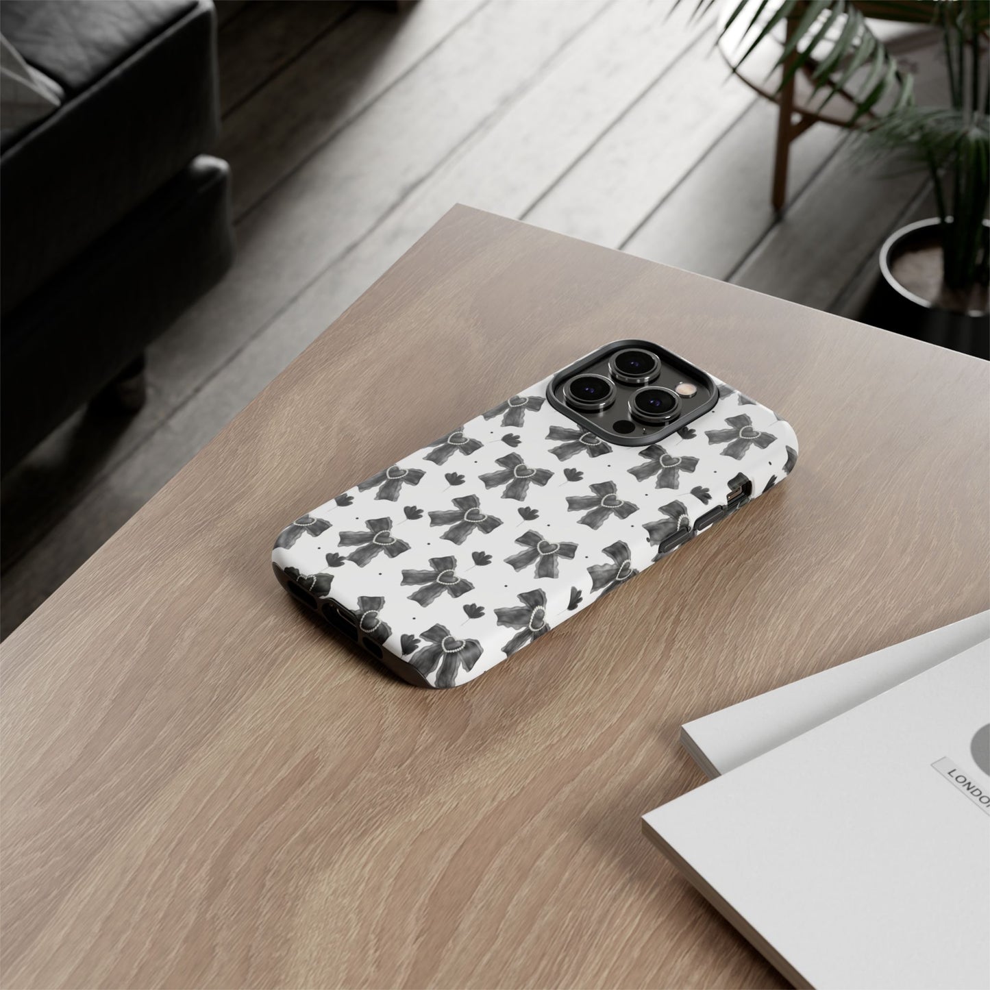 Midnight Bows Phone Case