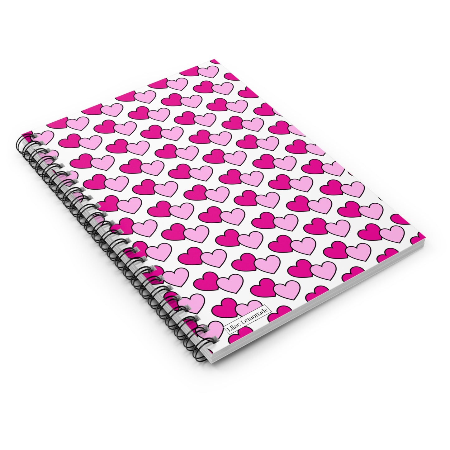Bubble Hearts (Magenta) Notebook
