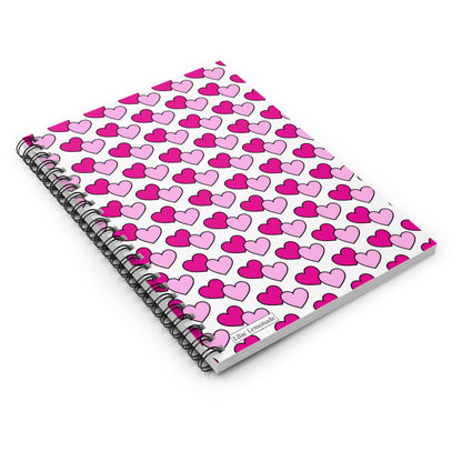 Bubble Hearts (Magenta) Notebook