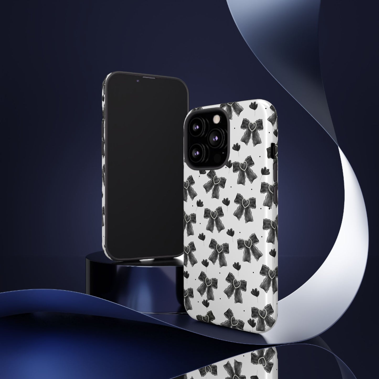 Midnight Bows Phone Case