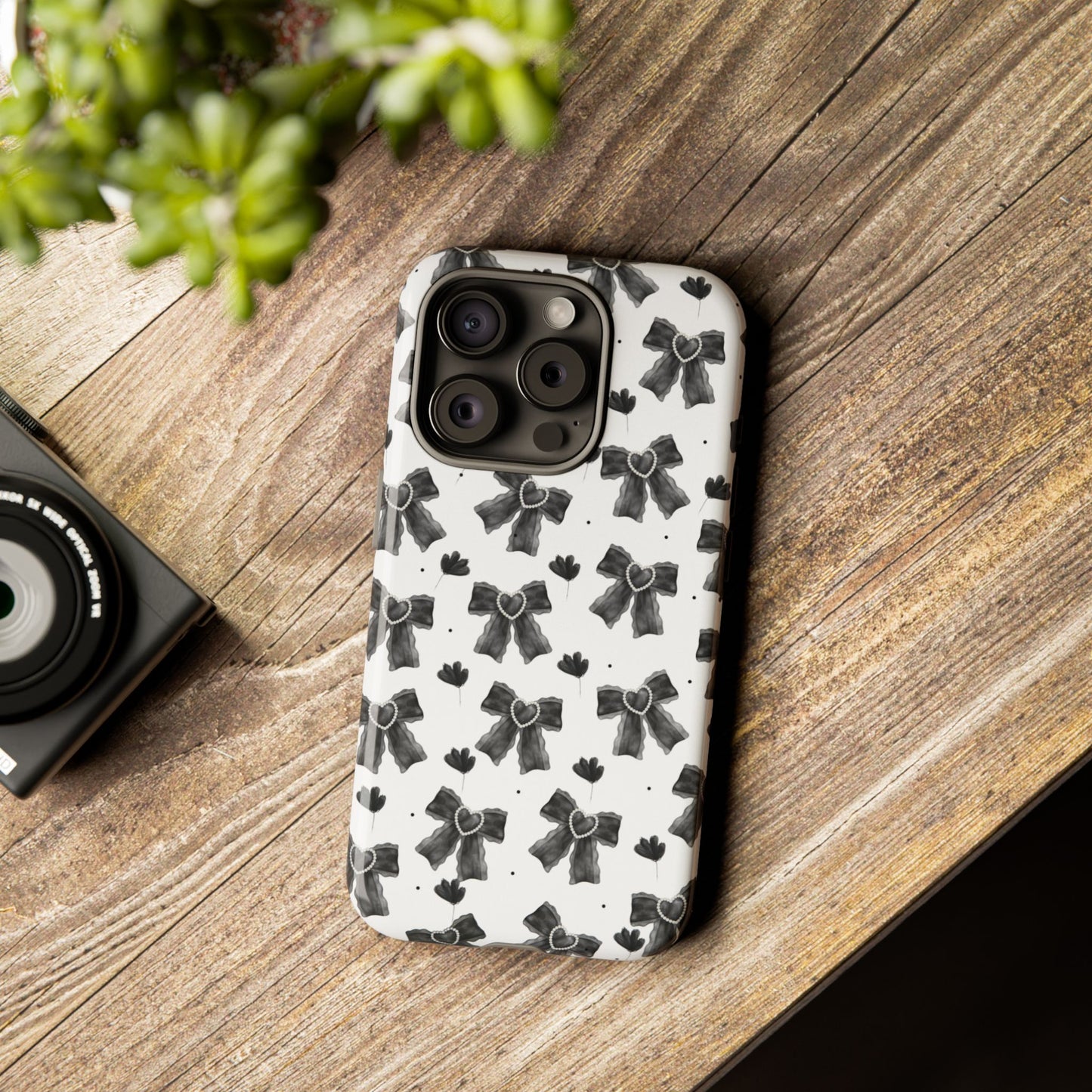 Midnight Bows Phone Case