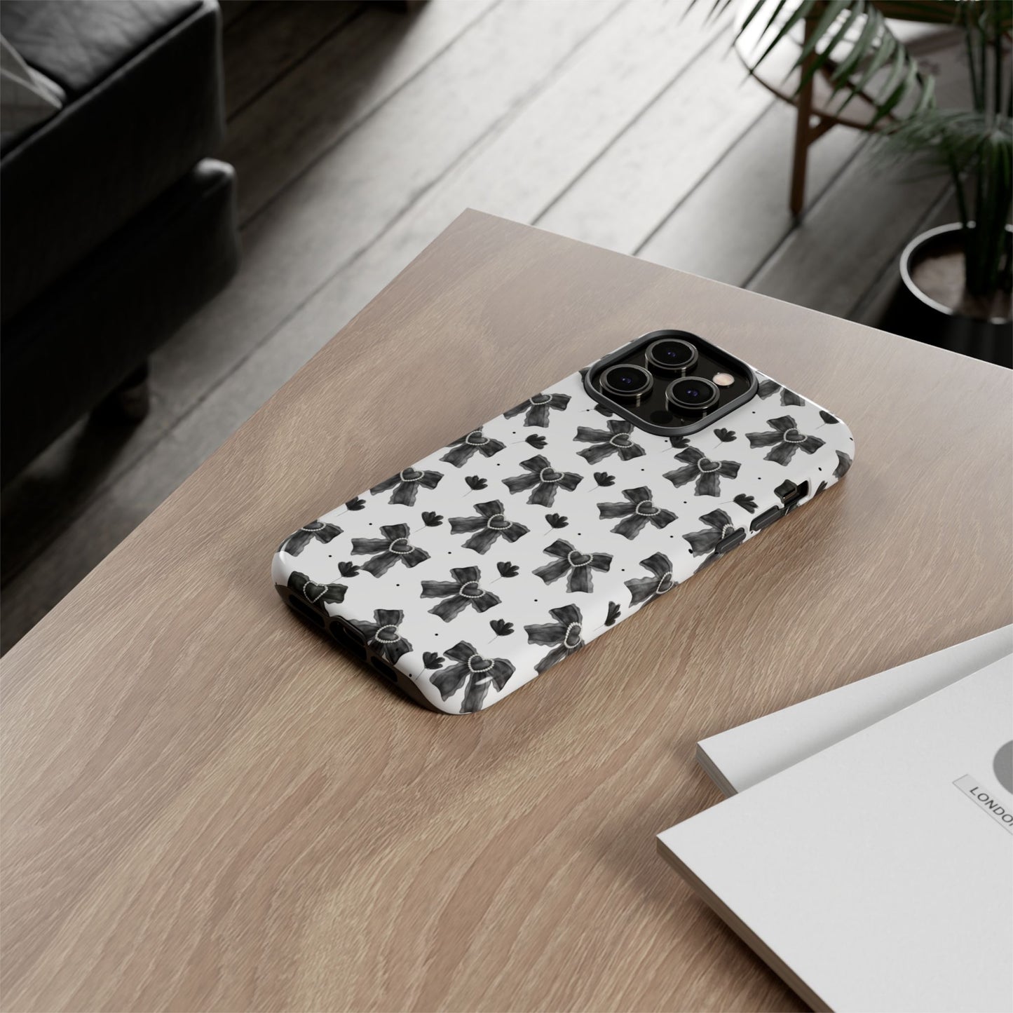 Midnight Bows Phone Case