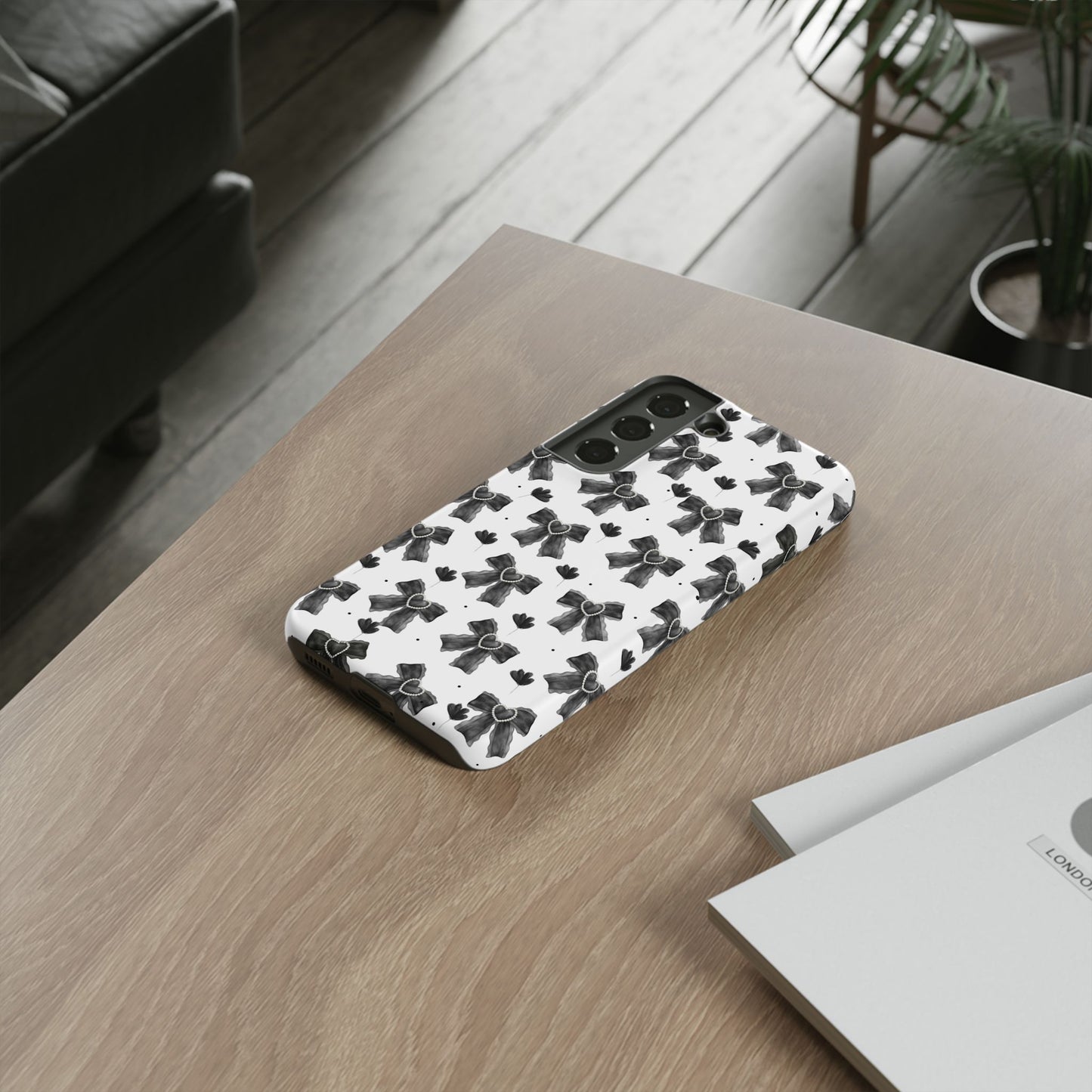 Midnight Bows Phone Case