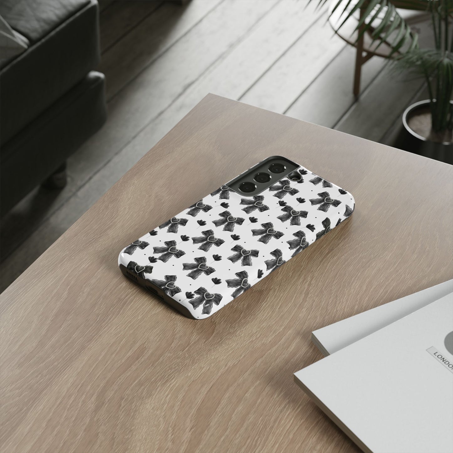 Midnight Bows Phone Case