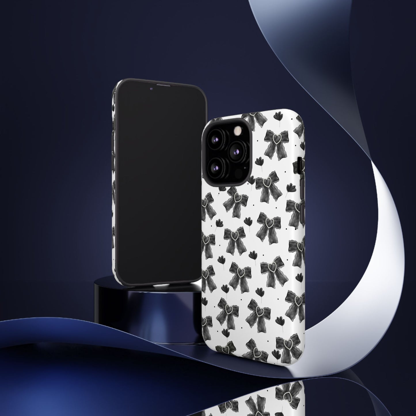 Midnight Bows Phone Case